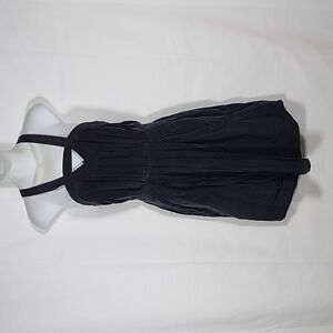 Black dress silk